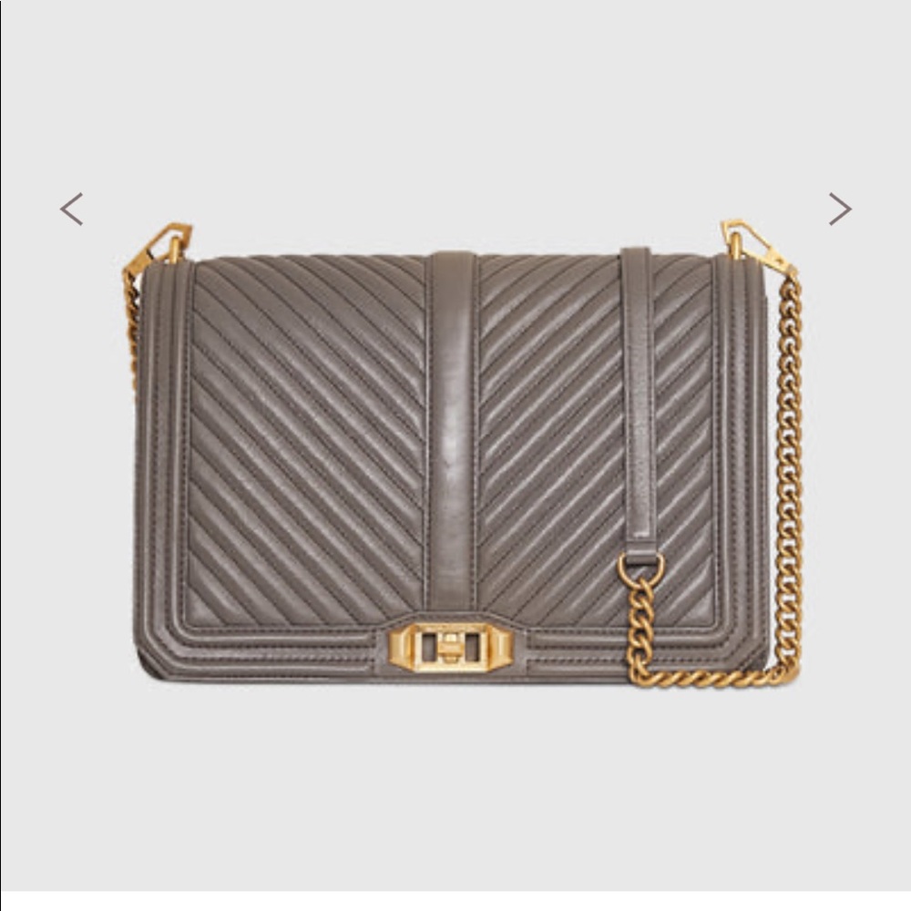 Rebecca Minkoff Chevron Jumbo Quilted Love Crossbody
